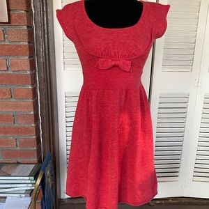 Moth red dress Anthropologie wool small